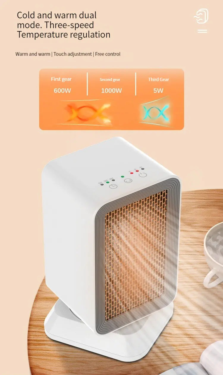 1000W Head Shaking Silent Space Heater