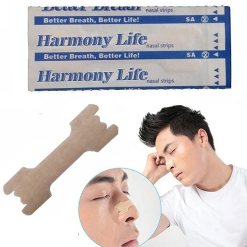 10Pcs Nasal Strips Anti Snoring Patches Sleep Better Right Aid Stop Snore Better Breathe Improve Sleeping Health