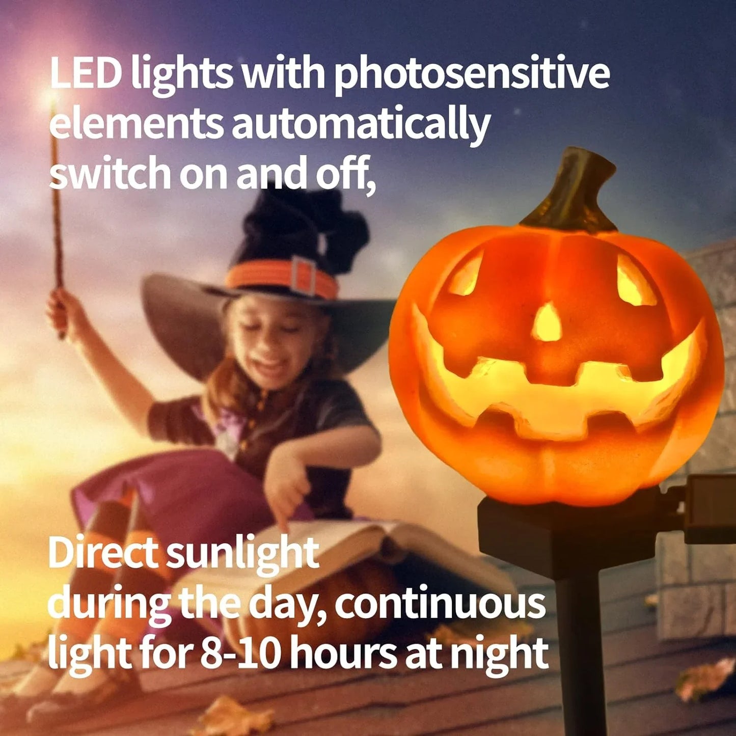 Solar Led Light Outdoor Halloween Pumpkin Light Waterproof Solar Lawn Lamp Outdoor Lighting Solar Lamps Garden Lights