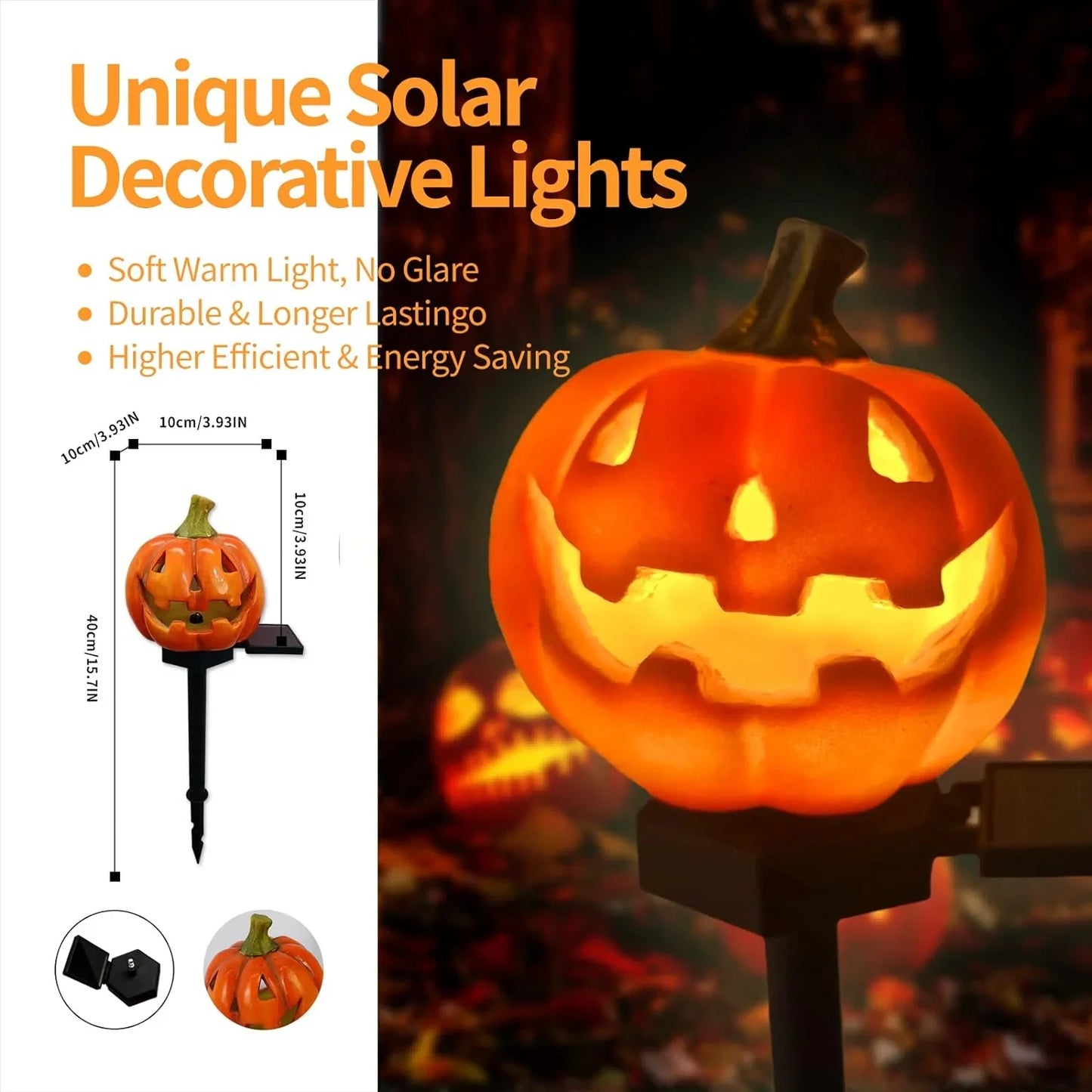 Solar Led Light Outdoor Halloween Pumpkin Light Waterproof Solar Lawn Lamp Outdoor Lighting Solar Lamps Garden Lights