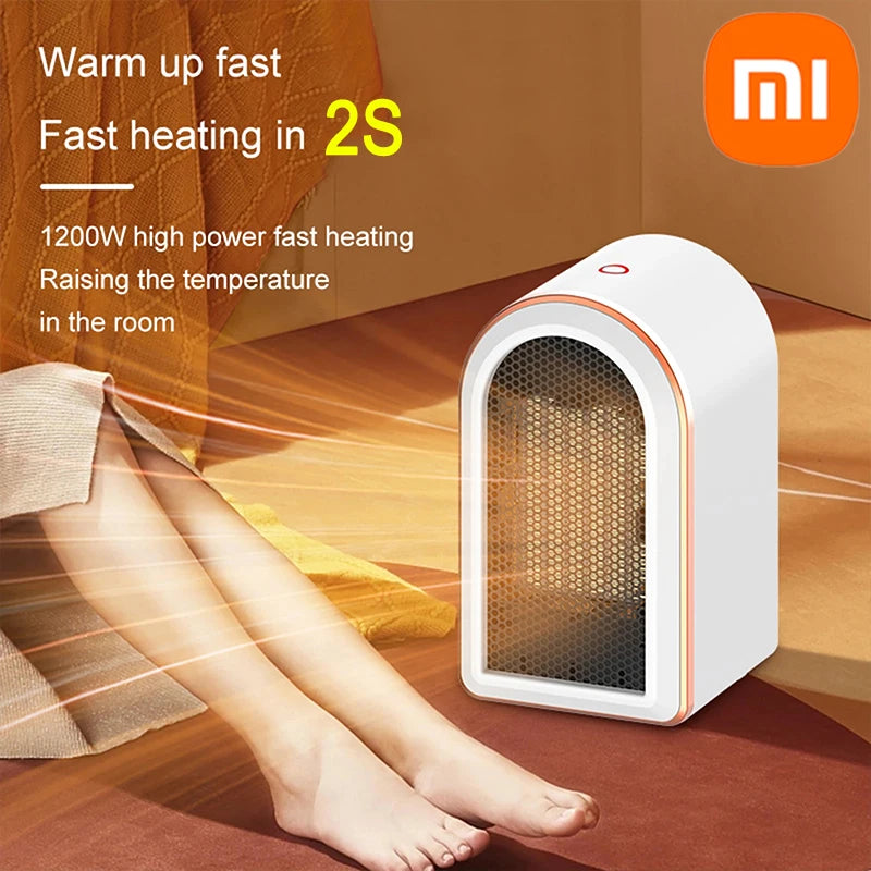 Xiaomi 1200W Space Heater Electric Heater Fast Heating Lightweight Desktop Mini Warm Air Heater Home Office Household Warmer Fan