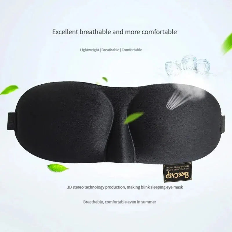 3D Sleep Mask Natural Sleeping Eye Mask Eyeshade Cover Shade Eye Patch Women Men Soft Portable Blindfold Travel Eyepatch 1Pcs