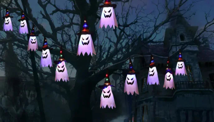 Halloween Lanterns Cloth Art String Lights