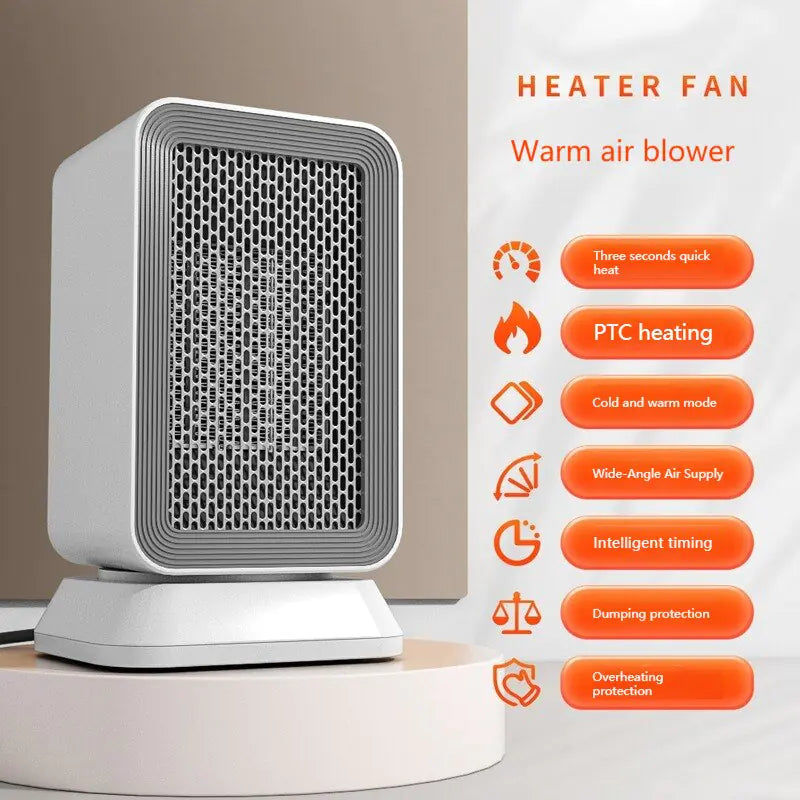 1000W Head Shaking Silent Space Heater